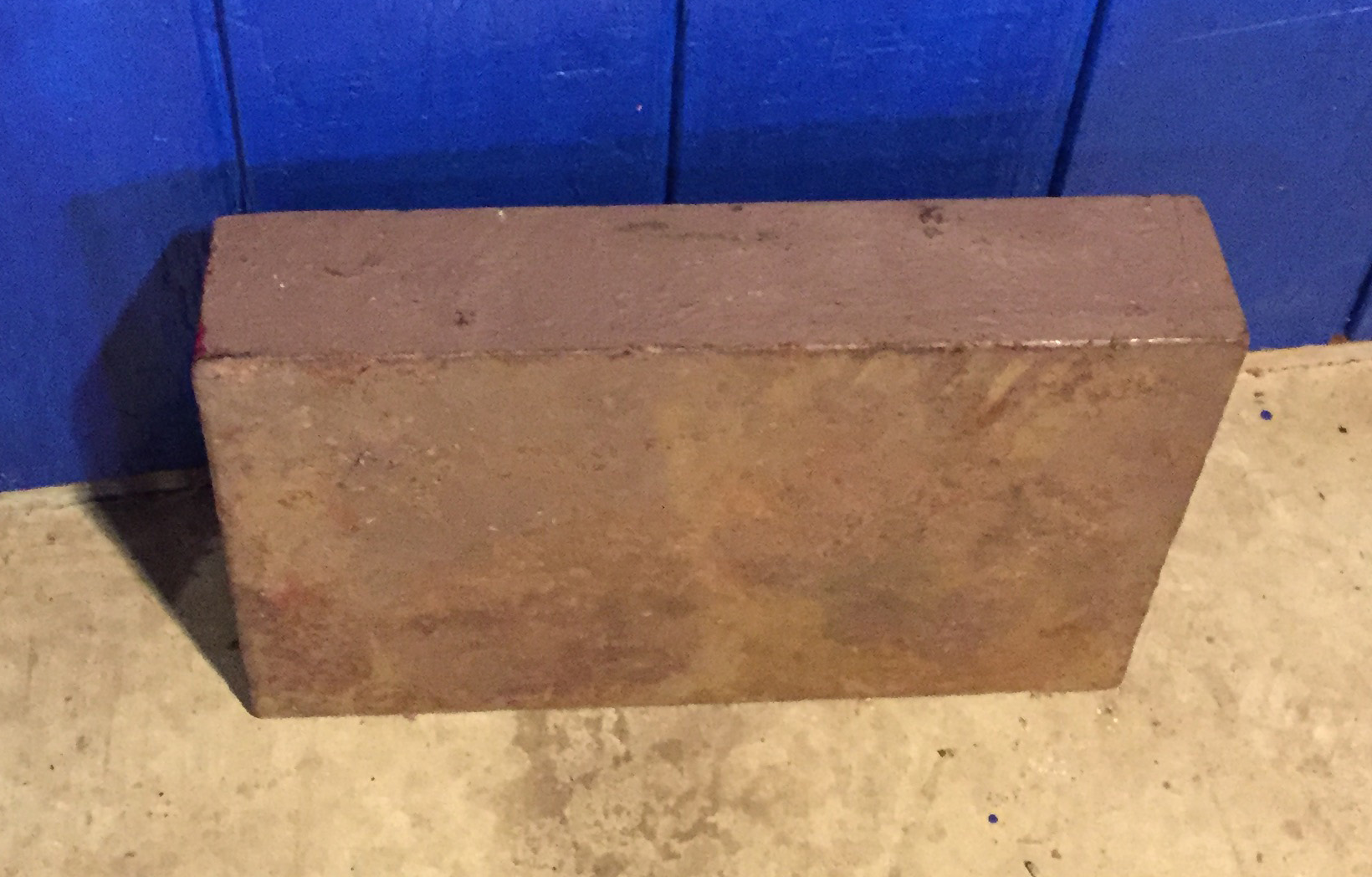 Allen Crosby’s iron block, used as an anvil.
