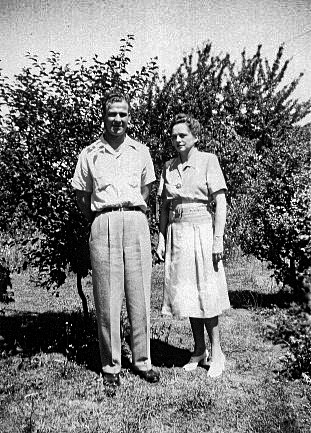 Ariel and Aunt Bert, July 16, 1944.
