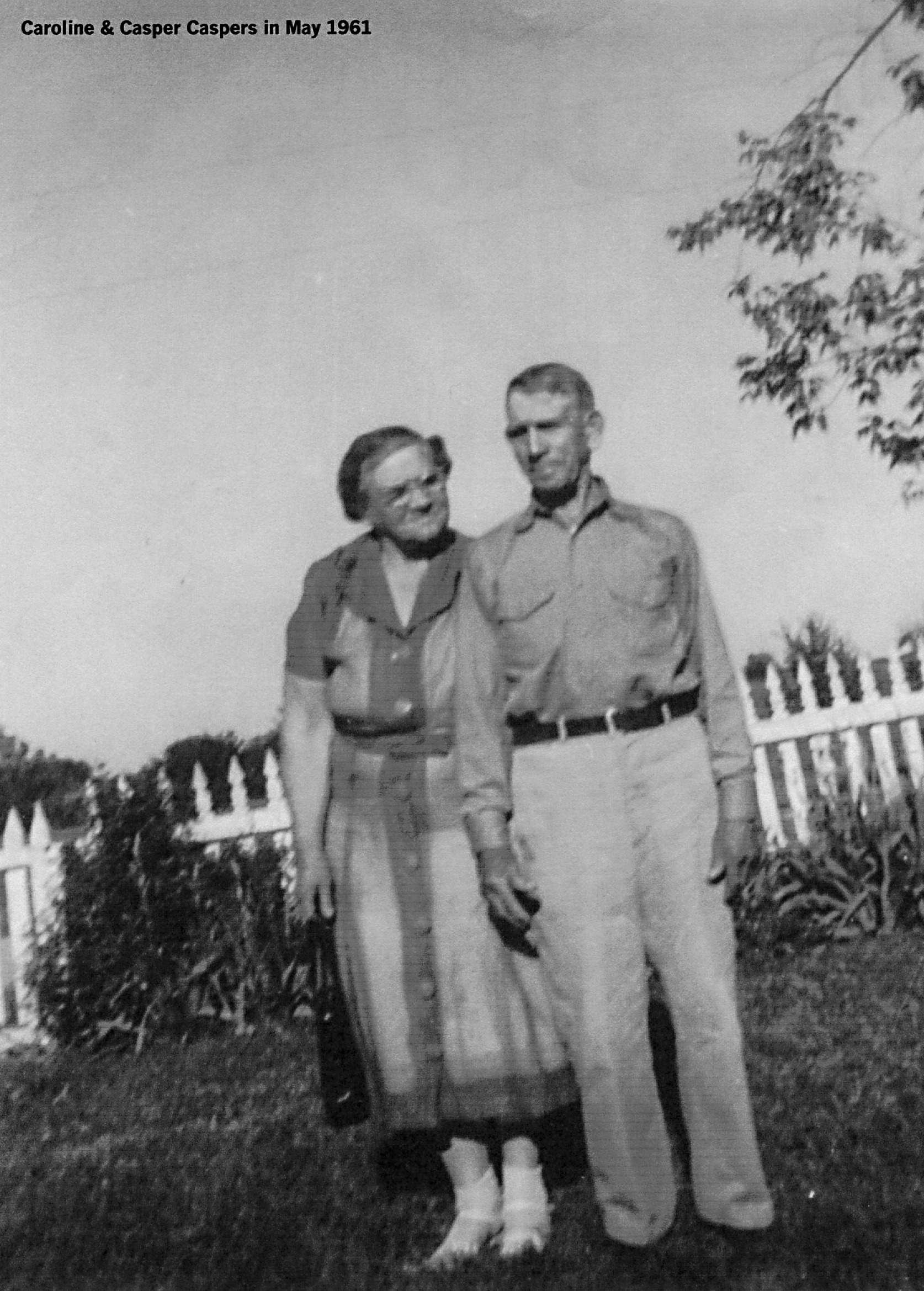 Carolina and Casper Caspers, May 1961.