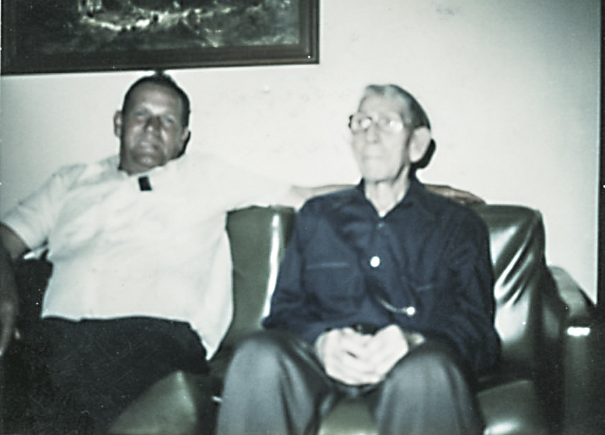 Clarence and Casper Caspers, about 1970.
