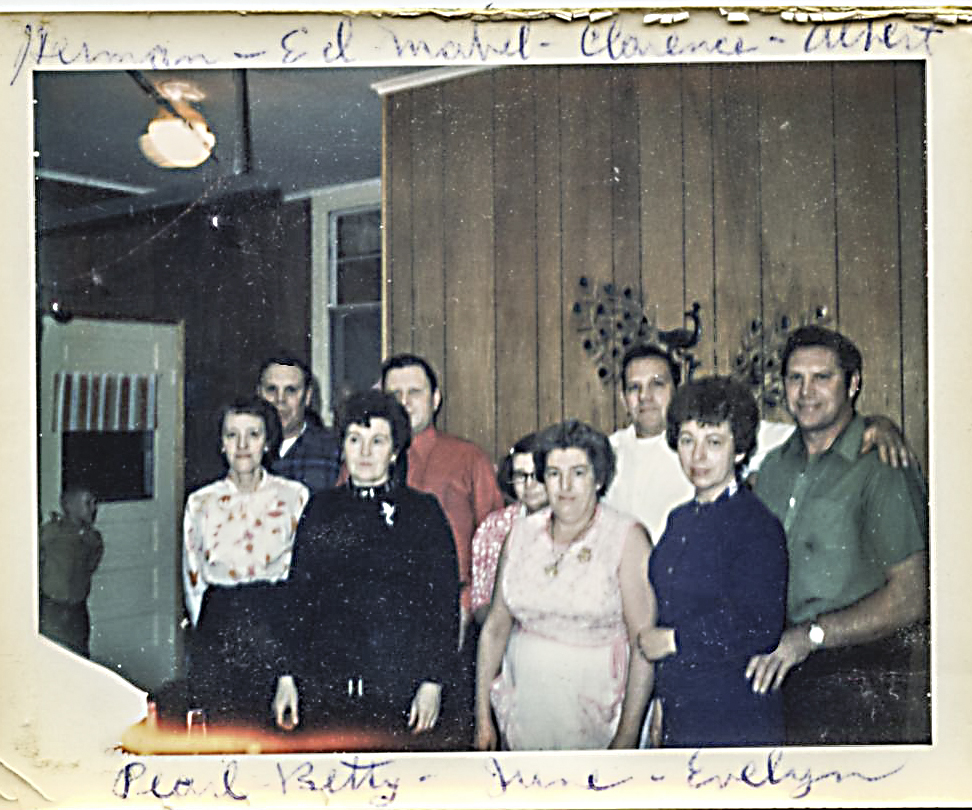 Caspers brothers and wives, about 1950.