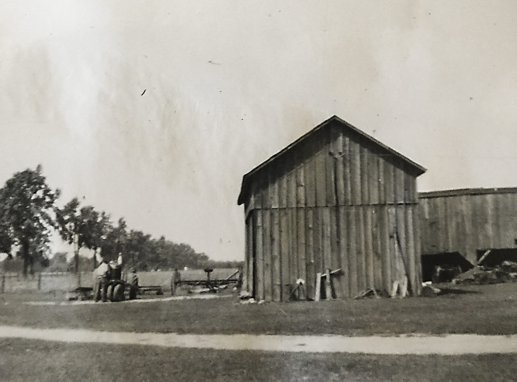 Tool shed on the Coord Caspers farm, about 1940.