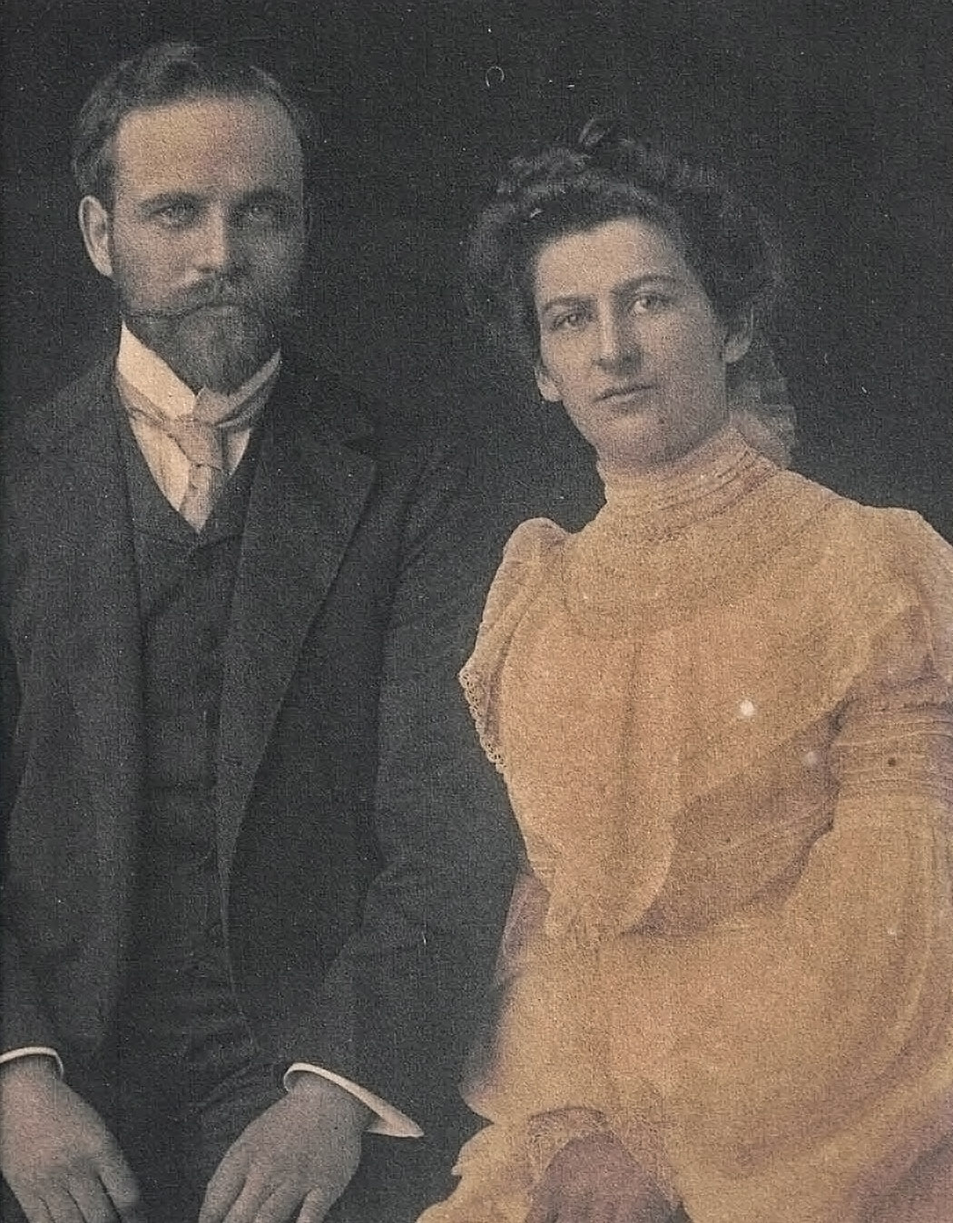 Clarence and Teresa Crosby, about 1915.