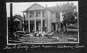 Crosby town home, Dickson, 1936.