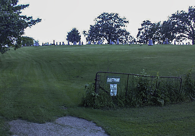 Entrance to Eastman Cemetery, South Wayne, Wisconsin.