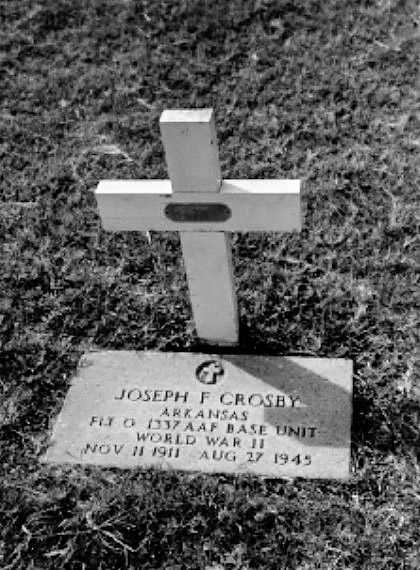 Grave marker of Joseph F. Crosby, Honolulu.