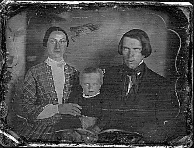 Maria, Floyd Wallace, and Samuel Newell Crosby, about 1855.